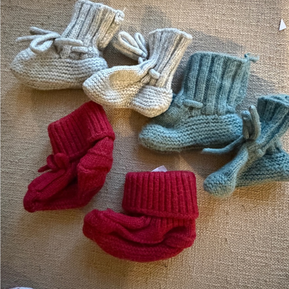 Like new GAP Baby & Walker Shoes - Red, Gray, and Blue/Teal